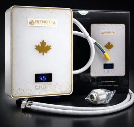 EAU-CHAUFFAGE Tankless Electric water heaters, 220V single phase ,6.5 KW model EC01 سخان مياه كهربائي بدون خزان من اوو شوفاج موديل EC01 220 فولت أحادي الطور بقوة 6.5 كيلوواط